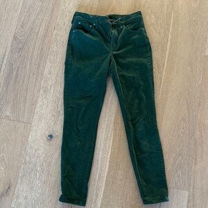 Women's Green corduroy Jeans